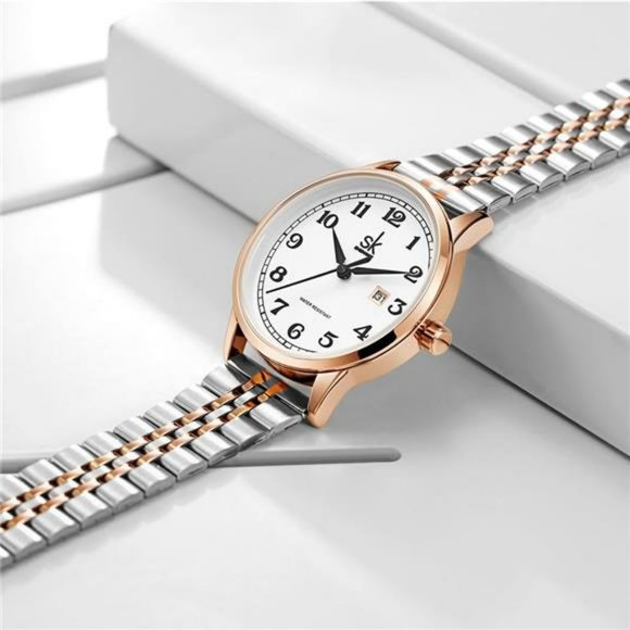 SK Women Watches with Stainless Steel Band, Calendar Watch main image 6